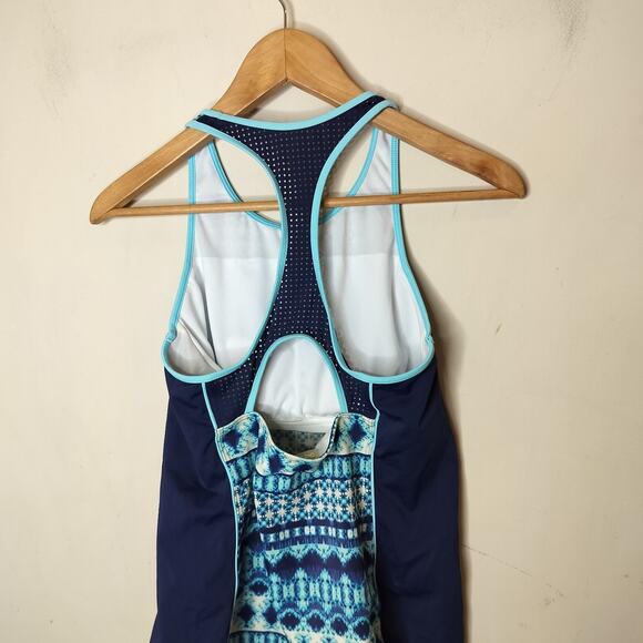 Lands End Tankini Swim Top Tie Dye Soft Cups - Picture 8 of 10